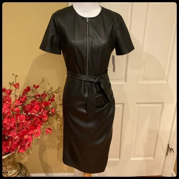 mens leather dress belt black Classic Leather Dress Belt main image 0
